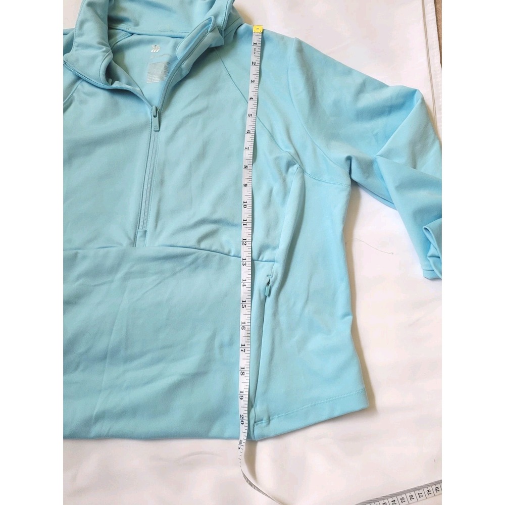 All in Motion Full Zip Jacket Athletic Running Thumb Holes Light Blue Size XL - Picture 10 of 11